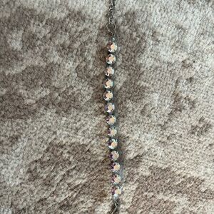 Elegant Silver Crystal Bracelet